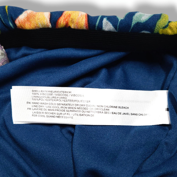 NWT B.O.G. Band of the Free Pisa Floral Ruffle Slip Skirt Sz S [4-6] Teal Garnet - Picture 9 of 11